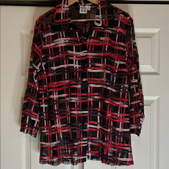 Parsley & Sage Jackets & Blazers - Parsley & Sage Sheer Women's Button-Front Jacket XL